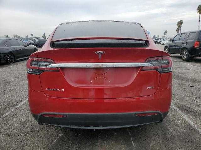 5YJXCAE23HF067744 - 2017 TESLA MODEL X Czerwony zdjęcie 6