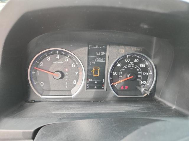 JHLRE485X8C000987 - 2008 HONDA CR-V EX BLACK photo 9