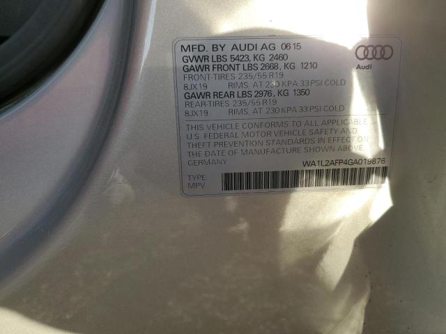 WA1L2AFP4GA019876 - 2016 AUDI Q5 PREMIUM PLUS Күміс фото 13