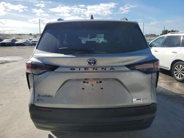 5TDJRKEC1SS225830 - 2025 TOYOTA SIENNA XLE SILVER photo 6