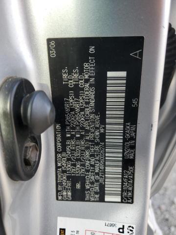 JTEZT14R960026274 - 2006 TOYOTA 4RUNNER SR5 银色 照片 13