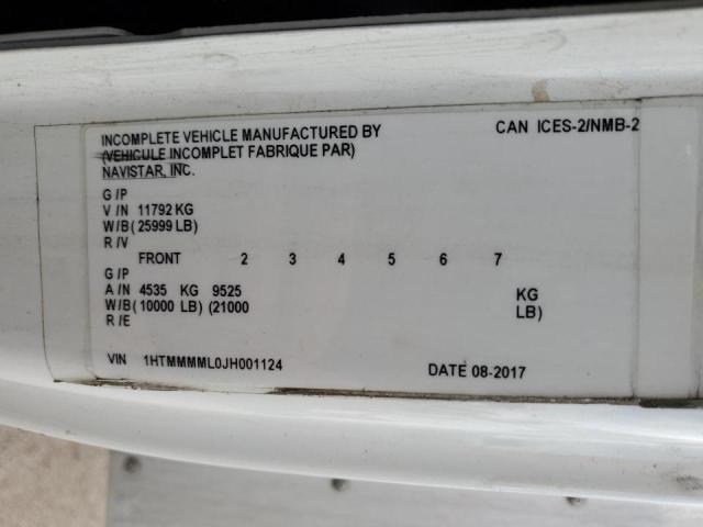 1HTMMMML0JH001124 - 2018 INTERNATIONAL 4300 4300 白色 照片 14