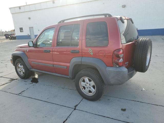 1J4GL48K27W694663 - 2007 JEEP LIBERTY SPORT წითელი ფოტო 2