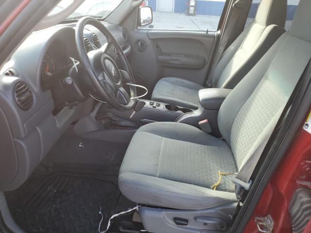 1J4GL48K27W694663 - 2007 JEEP LIBERTY SPORT წითელი ფოტო 7