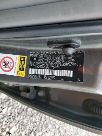 5TDBK3EH8DS178700 - 2013 TOYOTA HIGHLANDER BASE Зеленый фото 13