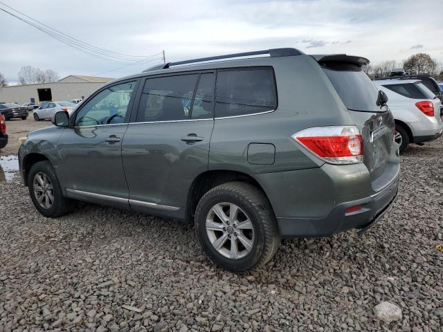 5TDBK3EH8DS178700 - 2013 TOYOTA HIGHLANDER BASE Зеленый фото 2