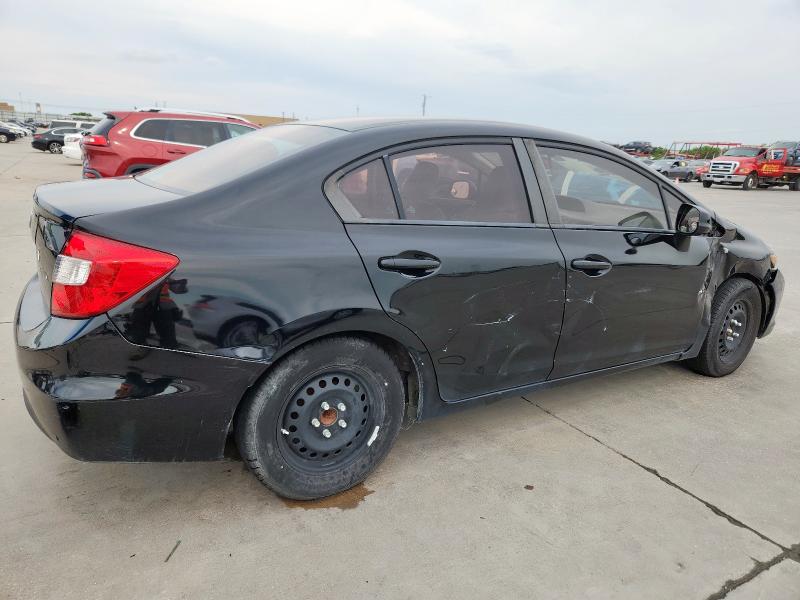 2HGFB2F50CH554112 - 2012 HONDA CIVIC LX BLACK photo 3