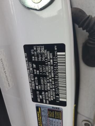 5XYZU3LB4JG567480 - 2018 HYUNDAI SANTA FE S WHITE photo 12