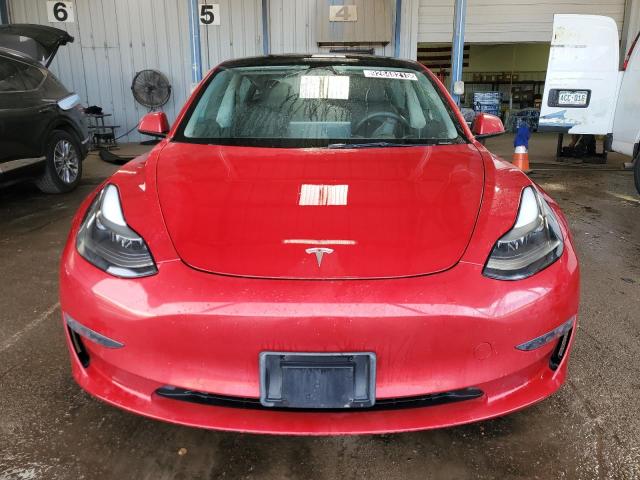 5YJ3E1EA4NF286532 - 2022 TESLA MODEL 3 წითელი ფოტო 5