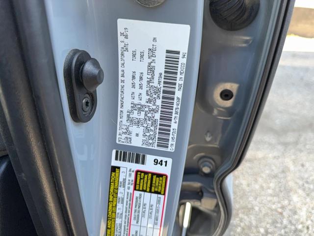 3TMCZ5AN2KM282555 - 2019 TOYOTA TACOMA DOUBLE CAB ნაცრისფერი ფოტო 10