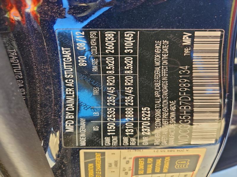 WDCGG5HB7DF989134 - 2013 MERCEDES-BENZ GLK 350 BLUE photo 13