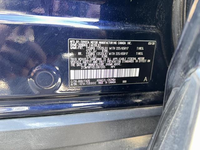 2T3W1RFV2LC061205 - 2020 TOYOTA RAV4 XLE BLUE photo 10