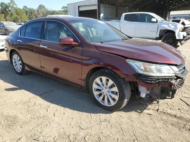 1HGCR2F87FA221319 - 2015 HONDA ACCORD EXL BURGUNDY photo 4
