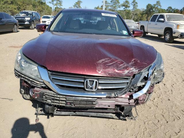 1HGCR2F87FA221319 - 2015 HONDA ACCORD EXL BURGUNDY photo 5