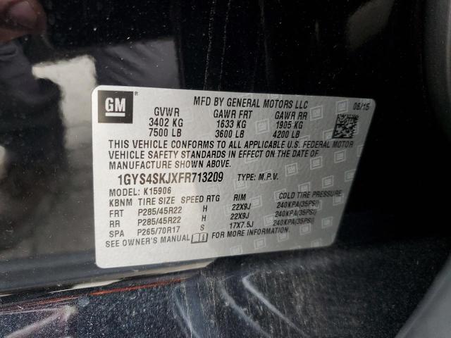 1GYS4SKJXFR713209 - 2015 CADILLAC ESCALADE ESV LUXURY Қара фото 14