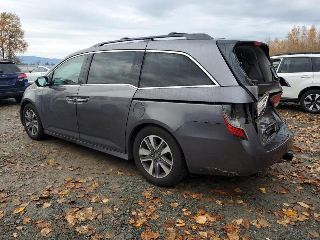 5FNRL5H99EB006287 - 2014 HONDA ODYSSEY TOURING GRAY photo 2