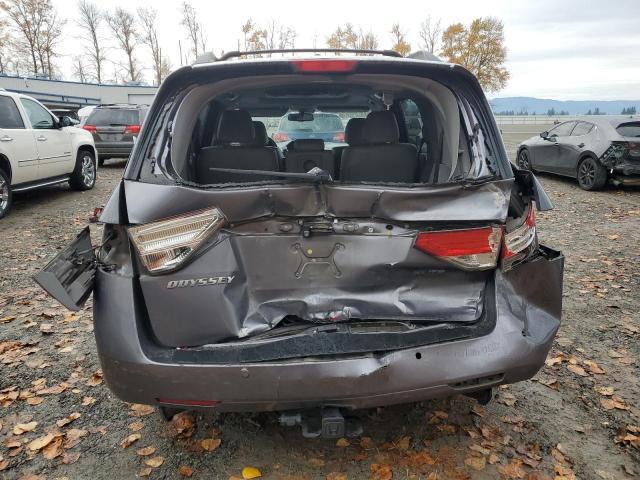 5FNRL5H99EB006287 - 2014 HONDA ODYSSEY TOURING GRAY photo 6