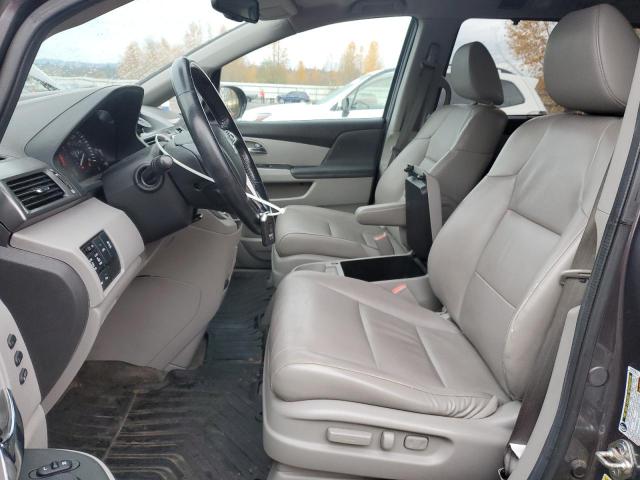 5FNRL5H99EB006287 - 2014 HONDA ODYSSEY TOURING GRAY photo 7