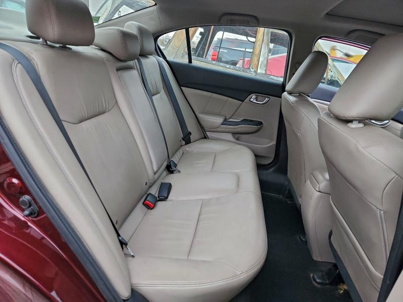 19XFB2F95DE053893 - 2013 HONDA CIVIC EXL BURGUNDY photo 10