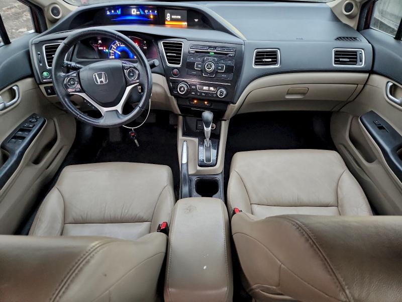 19XFB2F95DE053893 - 2013 HONDA CIVIC EXL BURGUNDY photo 8