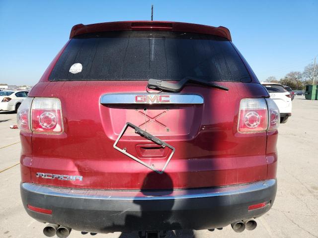 1GKER23D69J122444 - 2009 GMC ACADIA SLT-1 წითელი ფოტო 6