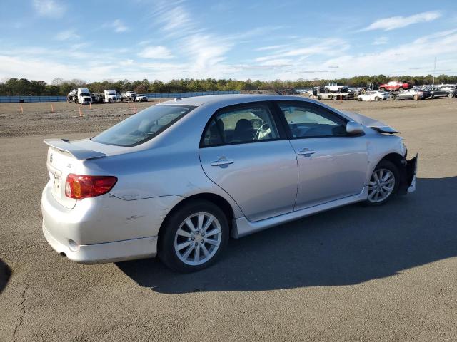 2T1BU4EE2AC285803 - 2010 TOYOTA COROLLA BASE SILVER photo 3