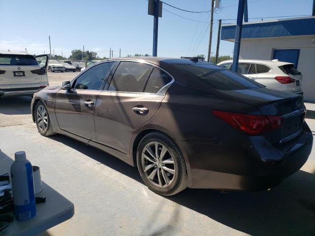 JN1BV7AP5EM670418 - 2014 INFINITI Q50 BASE BROWN photo 2