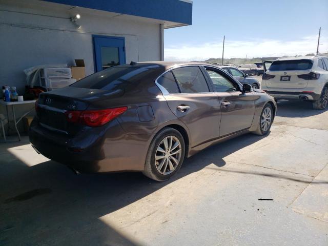 JN1BV7AP5EM670418 - 2014 INFINITI Q50 BASE BROWN photo 3