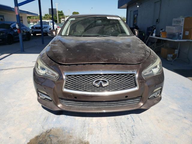 JN1BV7AP5EM670418 - 2014 INFINITI Q50 BASE BROWN photo 5