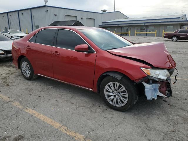 4T4BF1FK9CR209757 - 2012 TOYOTA CAMRY BASE RED photo 4