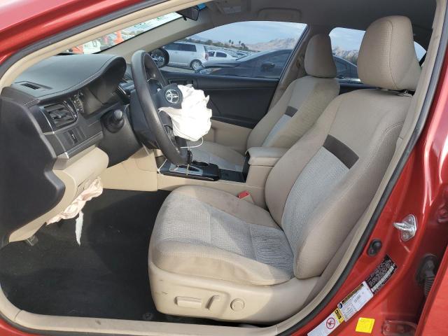 4T4BF1FK9CR209757 - 2012 TOYOTA CAMRY BASE RED photo 7