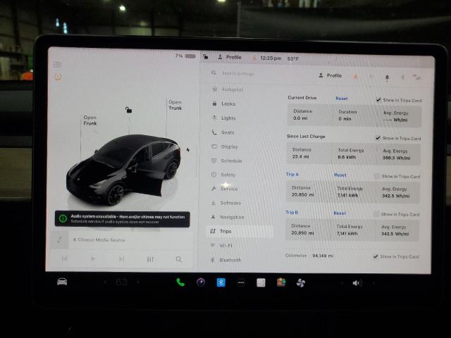 7SAYGDEE6NF480602 - 2022 TESLA MODEL Y BLACK photo 9