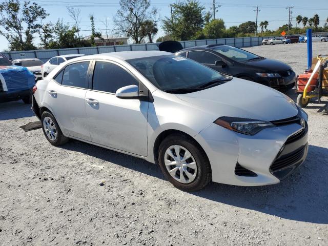 2T1BURHE2KC185453 - 2019 TOYOTA COROLLA L SILVER photo 4