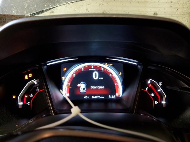 SHHFK7H98JU418596 - 2018 HONDA CIVIC SPORT TOURING GRAY photo 9