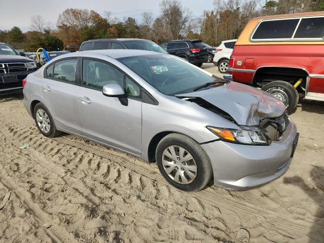 19XFB2F50CE342370 - 2012 HONDA CIVIC LX SILVER photo 4