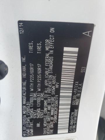 5TDKK3DC2FS566174 - 2015 TOYOTA SIENNA LE WHITE photo 13