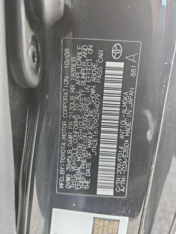 JTKDE167090294079 - 2009 TOYOTA SCION TC BLACK photo 12