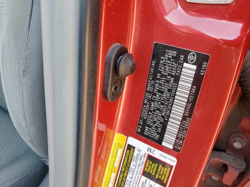 4T1BK3EK0BU126025 - 2011 TOYOTA CAMRY SE BURGUNDY photo 12