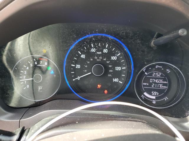 3CZRU6H3XKG730309 - 2019 HONDA HR-V LX ნაცრისფერი ფოტო 9