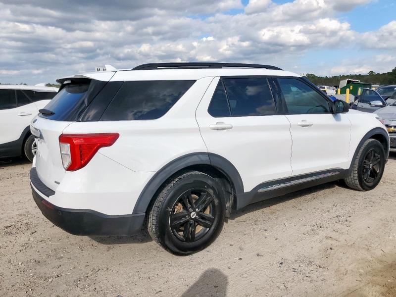 1FMSK7DH1LGC58725 - 2020 FORD EXPLORER XLT Biały zdjęcie 3