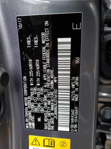 JTJBARBZXJ2156183 - 2018 LEXUS NX 300 BASE Grau Foto 12