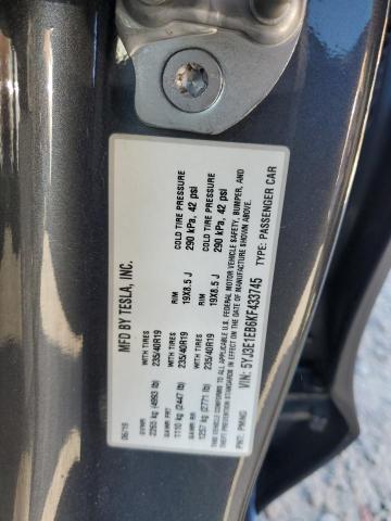 5YJ3E1EB6KF433745 - 2019 TESLA MODEL 3 灰色 照片 13