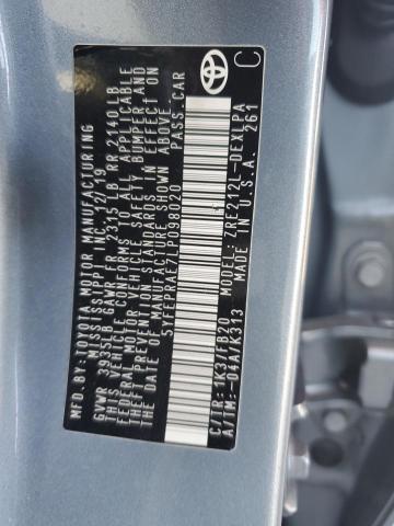 5YFEPRAE7LP098020 - 2020 TOYOTA COROLLA LE Boz foto 12