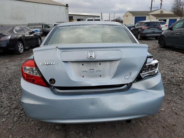 2HGFB2F57CH563986 - 2012 HONDA CIVIC LX SILVER photo 6