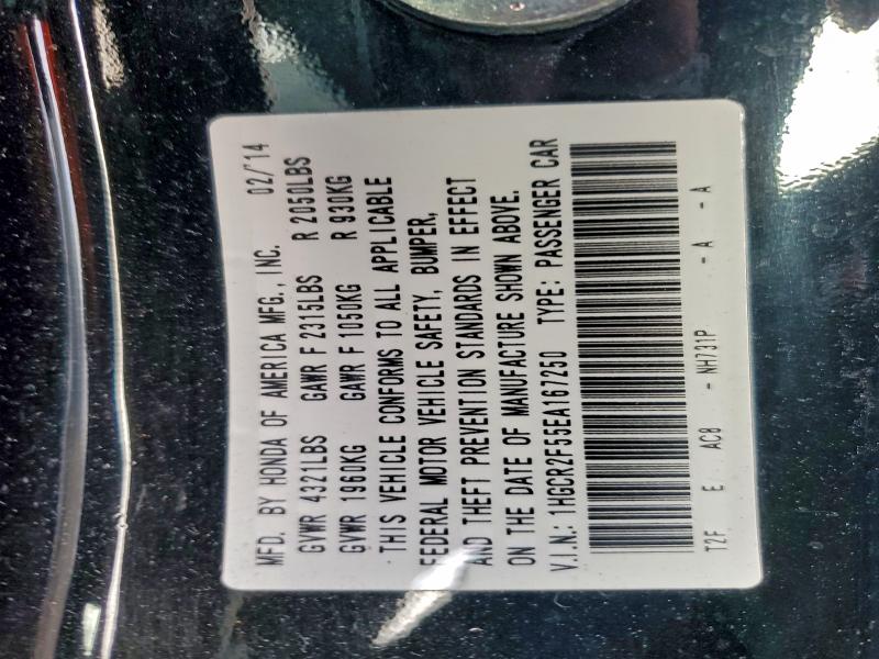 1HGCR2F55EA167250 - 2014 HONDA ACCORD SPORT BLACK photo 12