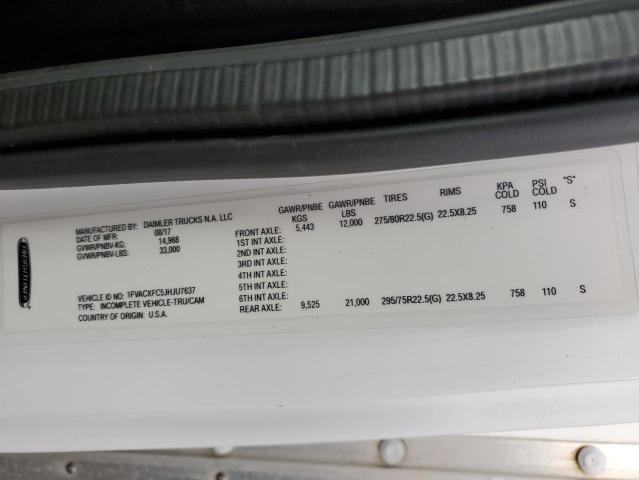 1FVACXFC5JHJU7637 - 2018 FREIGHTLINER M2 106 MEDIUM DUTY WHITE photo 10