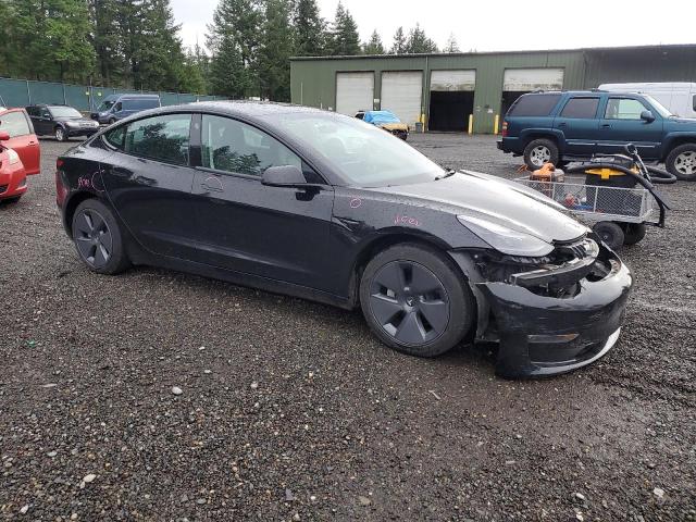 5YJ3E1EB5NF257775 - 2022 TESLA MODEL 3 黑色 照片 4