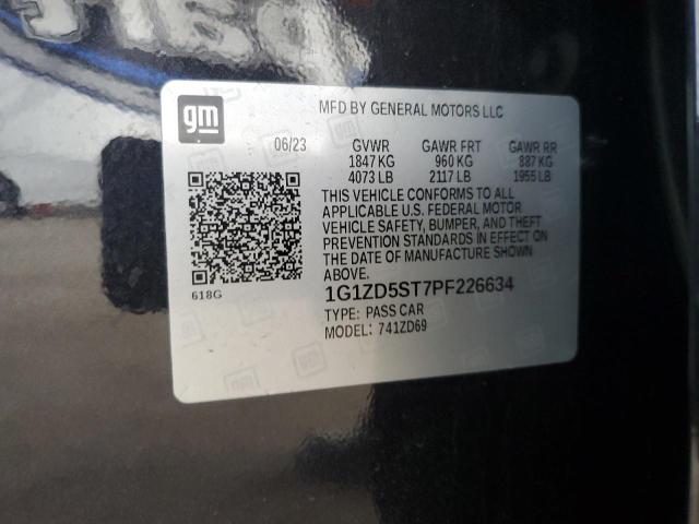 1G1ZD5ST7PF226634 - 2023 CHEVROLET MALIBU LT GRAY photo 13