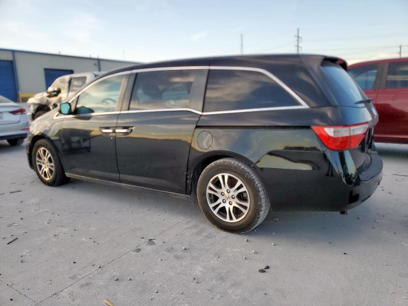 5FNRL5H64BB086759 - 2011 HONDA ODYSSEY EXL BLACK photo 2