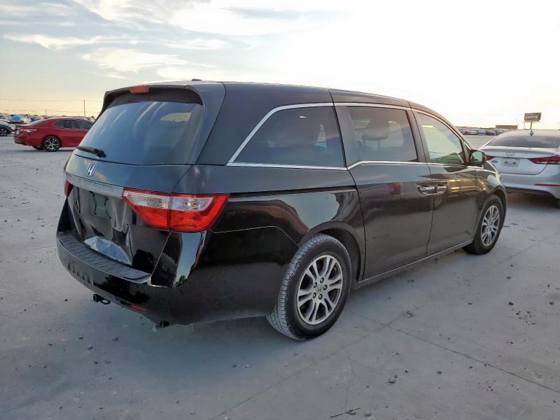 5FNRL5H64BB086759 - 2011 HONDA ODYSSEY EXL BLACK photo 3